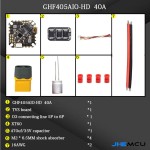 Hot Sales JHEMCU Betaflight F405 Osd Flight Controller With 40A Esc Pwm Dshot600 2-6S Ghf405Aio-Hd for Toothpick Rc Racing Drone